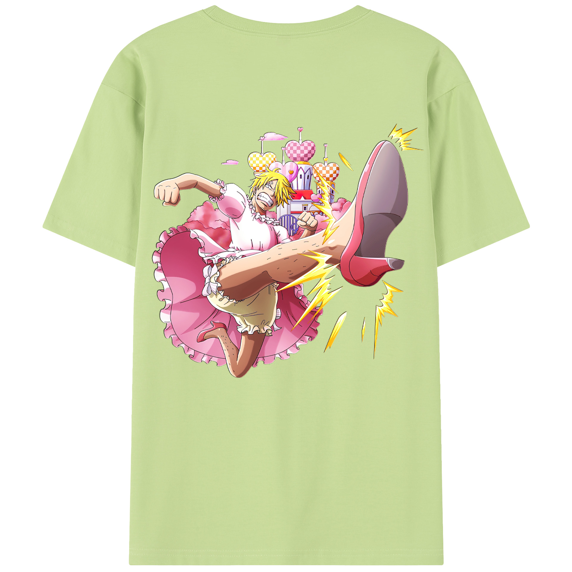 ワンピース サンジ ONE PIECE Sanji 綿100％半袖Tシャツ（背面プリント）